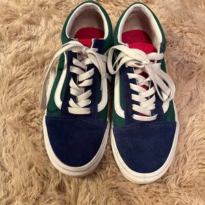 Vans Green and Blue Sneakers